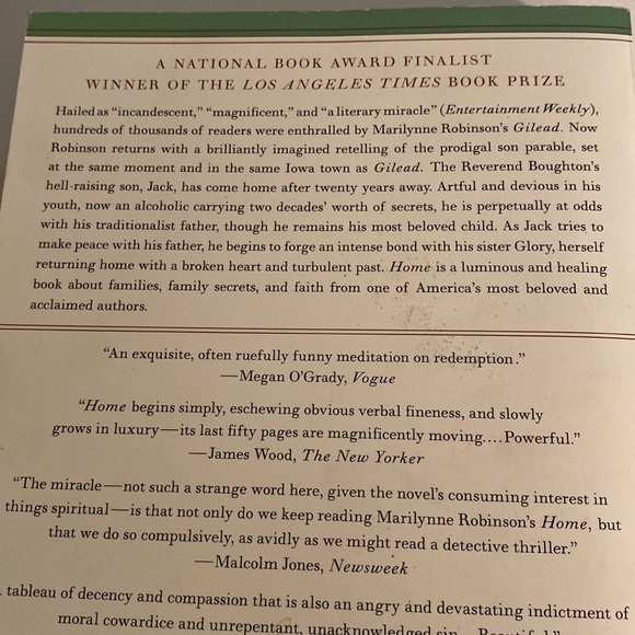 HOME - A NOVEL by MARILYNNE ROBINSON a New York Times Best Seller PB GUC - Picture 3 of 3